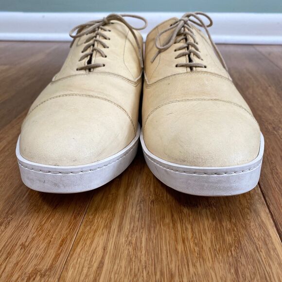 Allen Edmonds Park Avenue Leather Oxford Dress Shoes Sneakers Mens 10.5D Cream main image 4